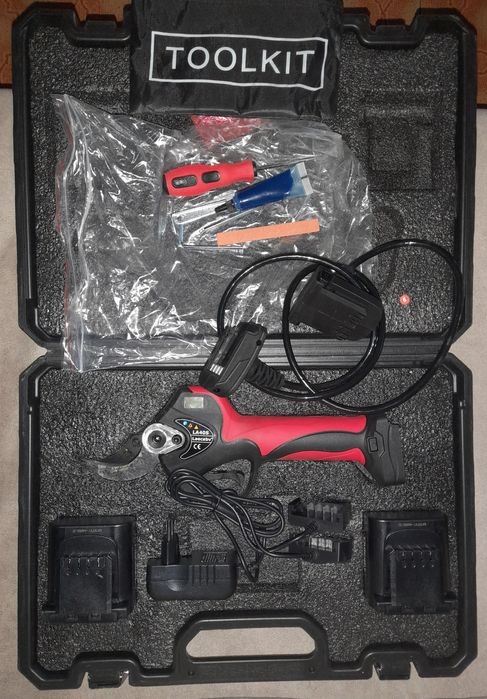 Laecabv садовий секатор акумуляторний у валізі