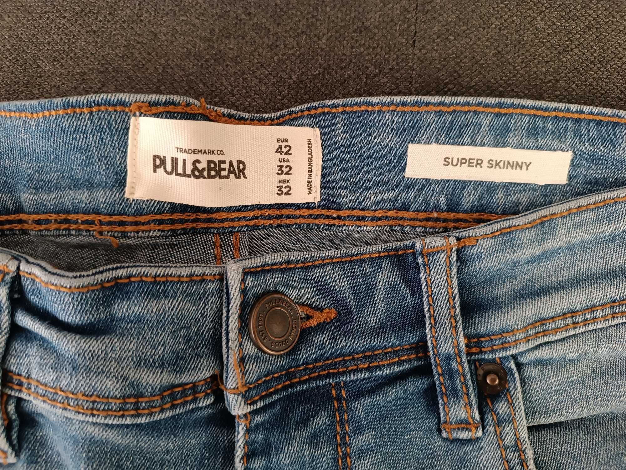 Spodnie męskie Pull &Bear super skinny