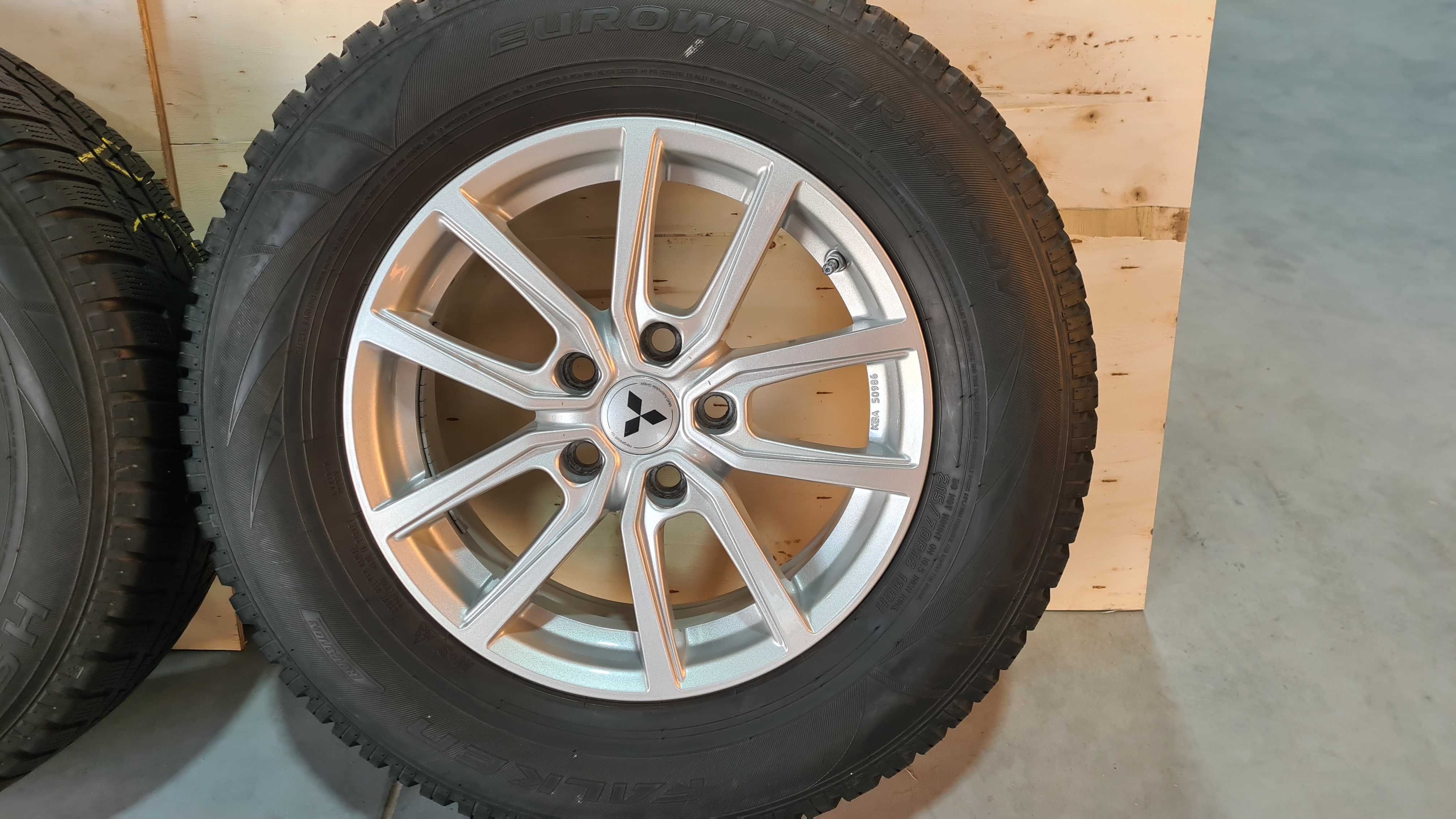 Koła Felgi Aluminiowe Mitsubishi ASX + NOWE Opony 215/70/16 R16