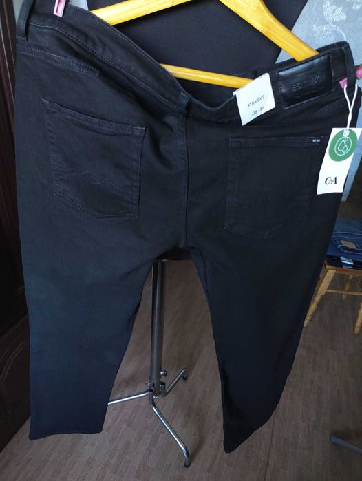 Джинсы The Straight by C&A Buying jeans Germany w38 stretch black.