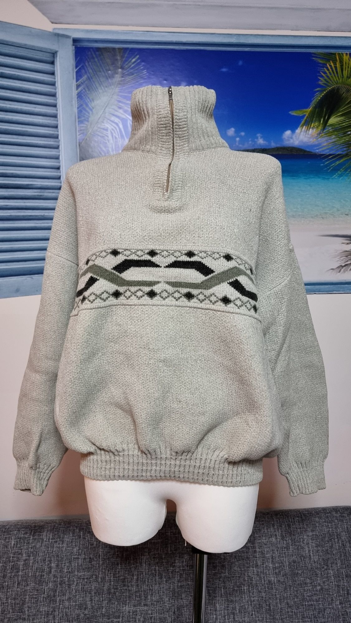 Sweter , tkanina szenilowa XL/XXL