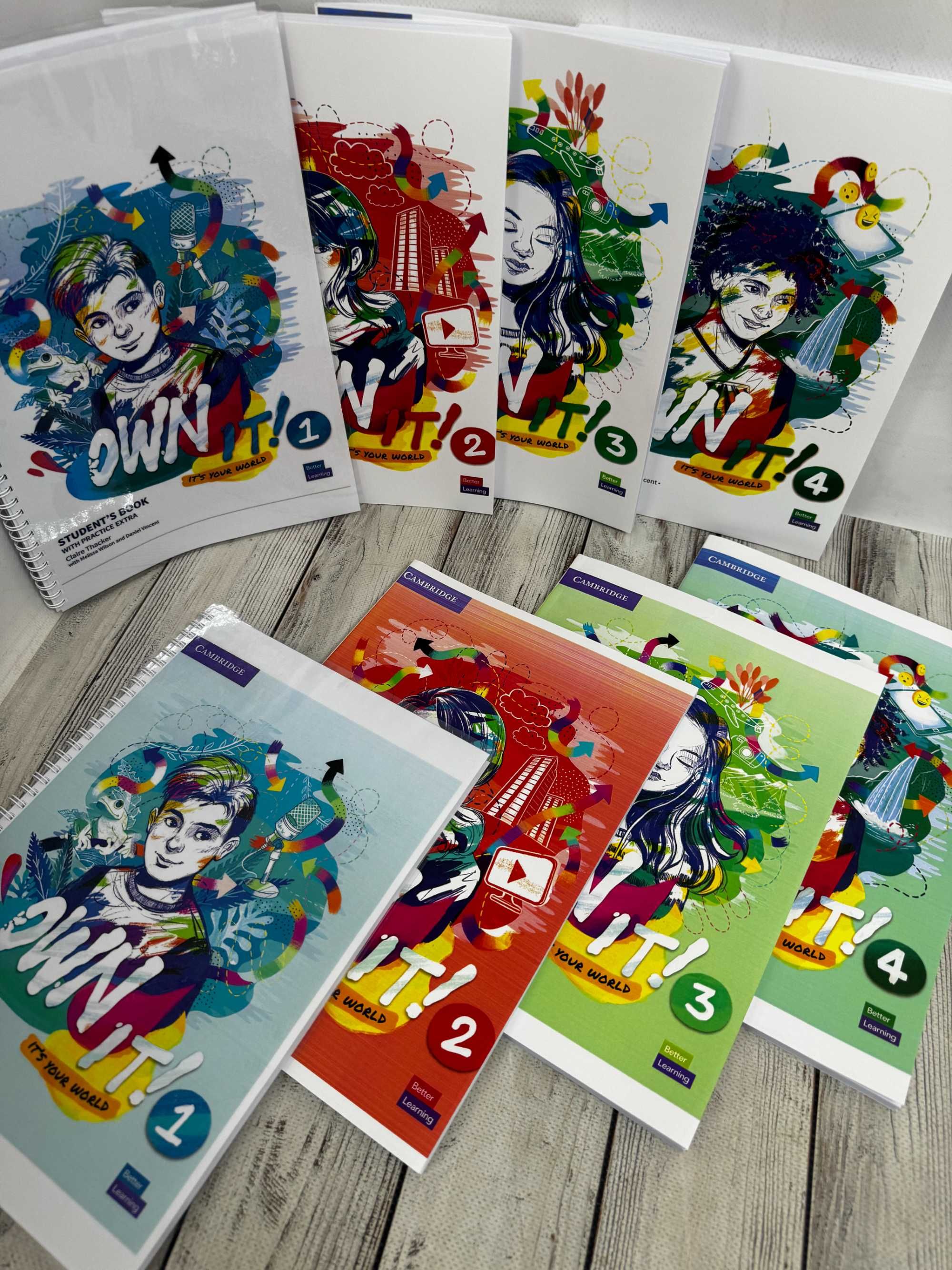 Own It! 1,2,3,4 Student`s book + Woorkbook