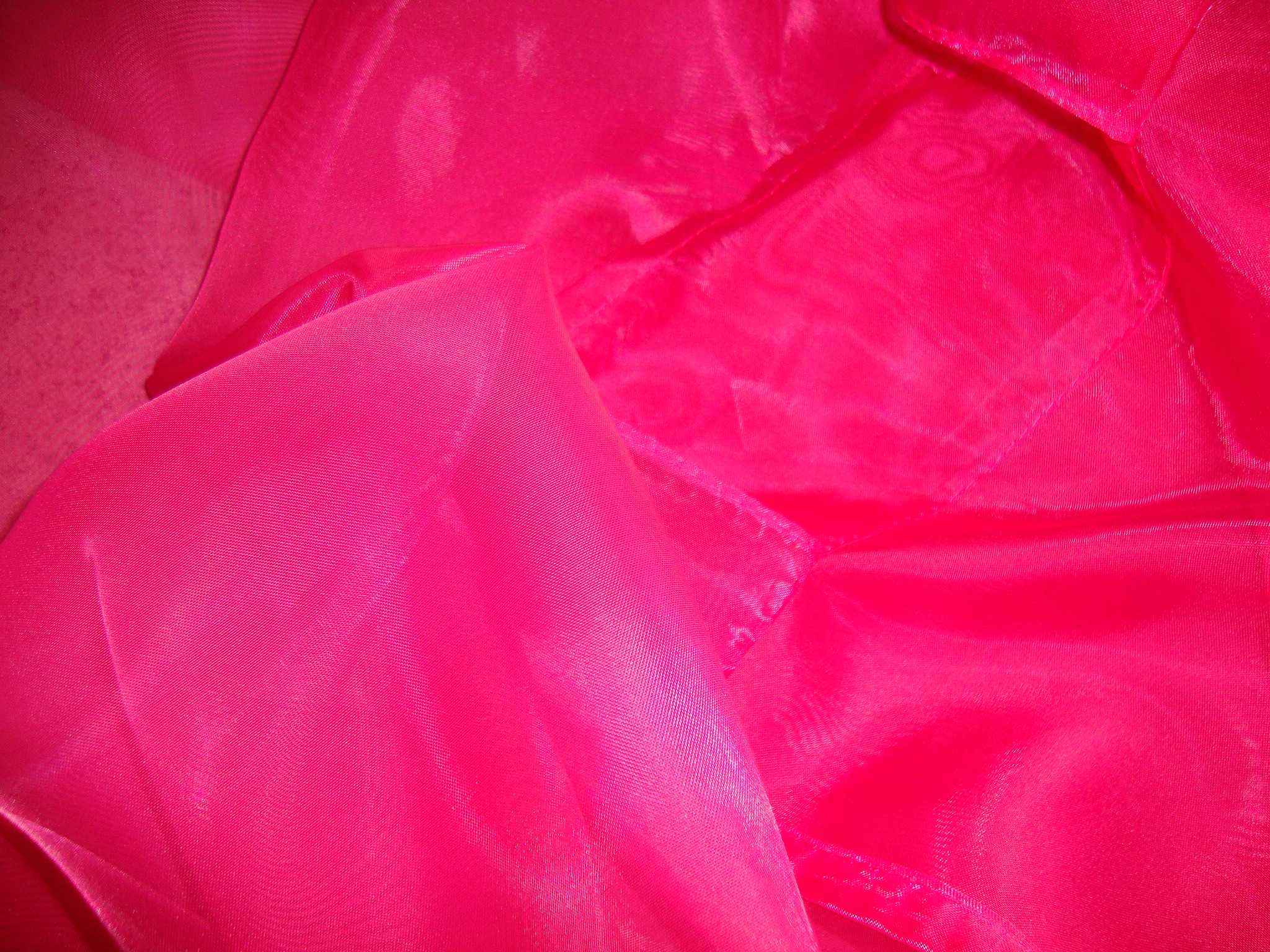 Cortinados rosa fúshia transparentes