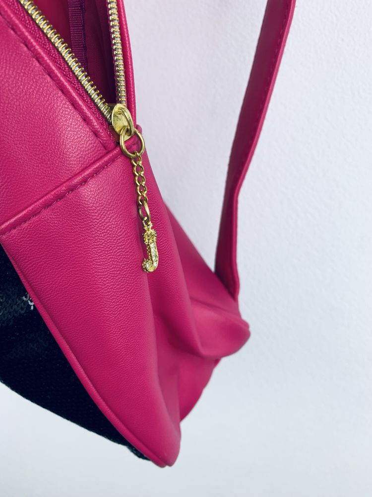 Różowy plecak damski Juicy Couture torba torebka y2k shoulder bag