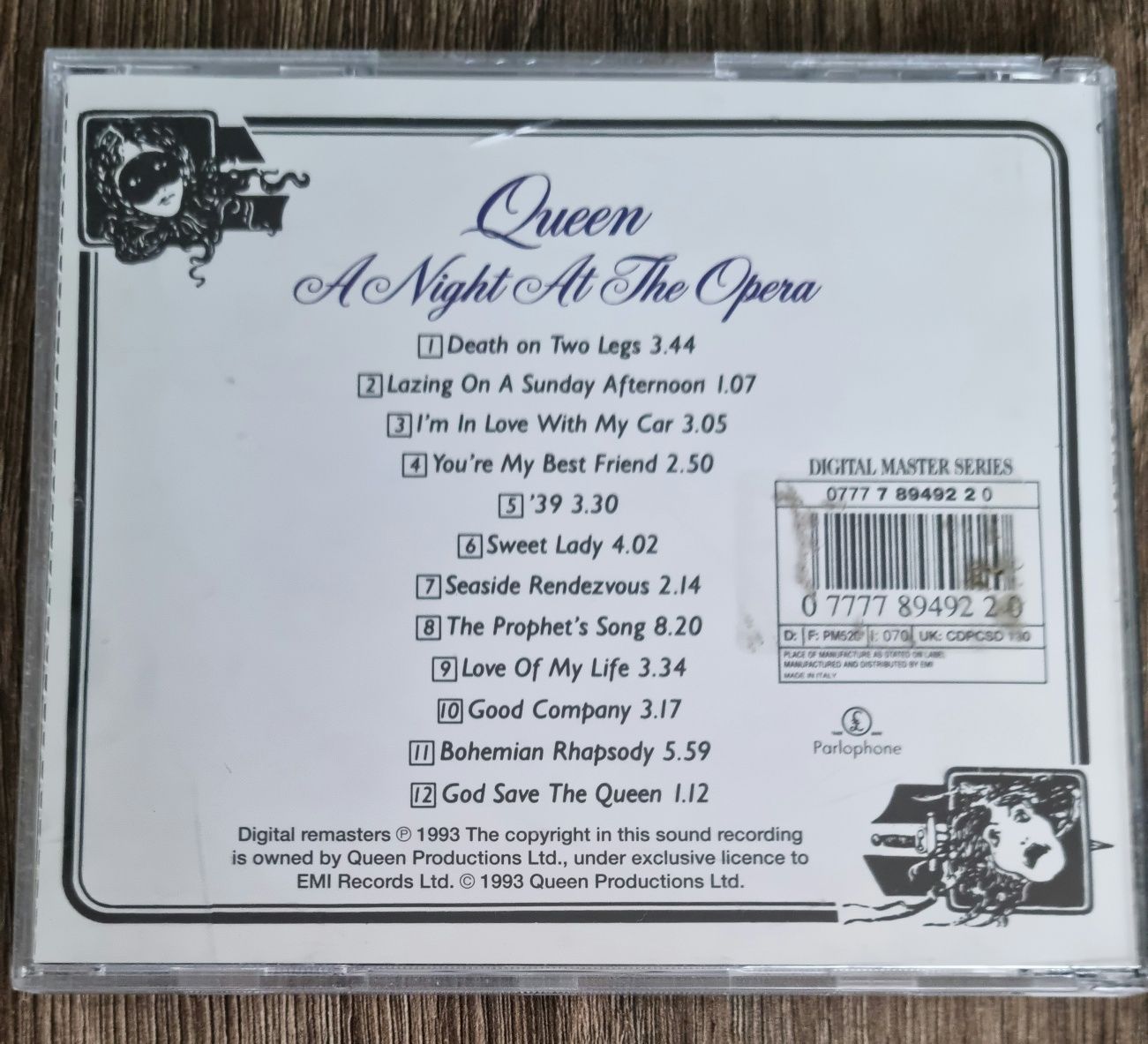 Queen - A Night At The Opera CD Parlophone