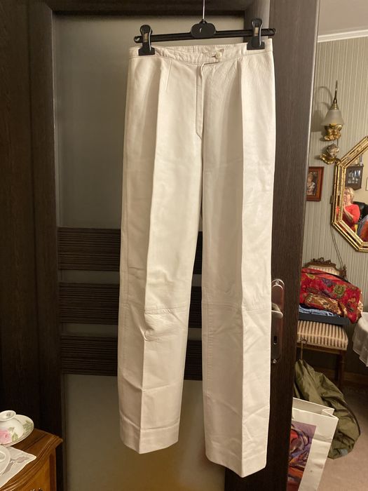 Skorzane spodnie damskie