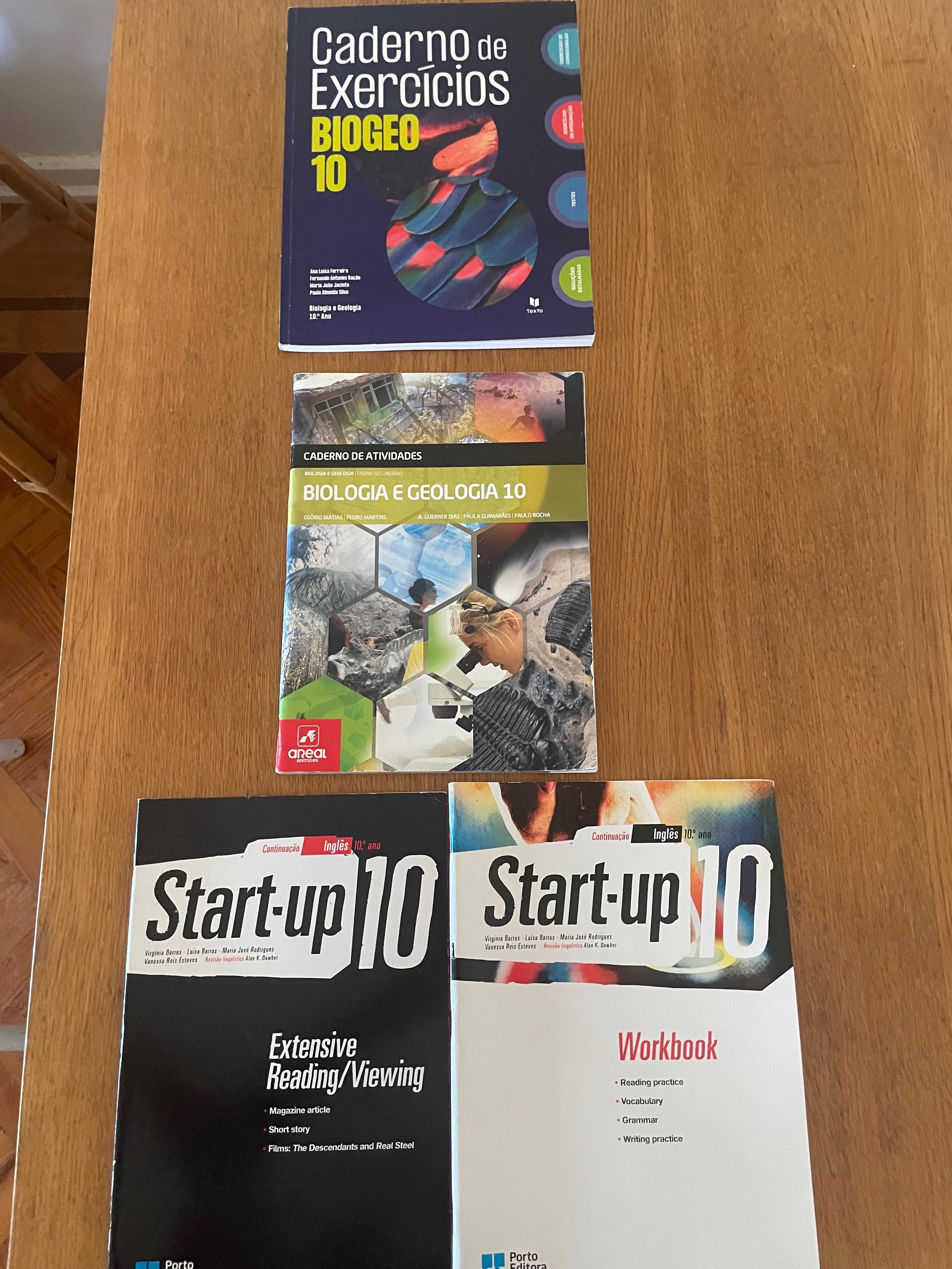 Cadernos  de actividades: Biogeo 10, Biologia Geologia 10, Start-up 10