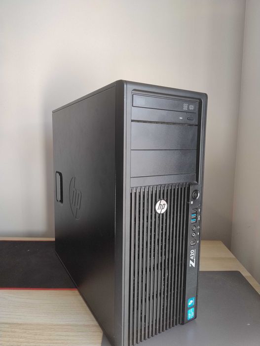 PC HP Z420 Xeon V2 6/12 3,5 GHz 24 GB RAM - 2 x SSD/RX 580 8 GB SP Win
