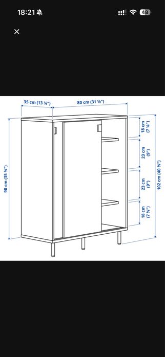 Szafka na buty, biały, 80x35x102 cm