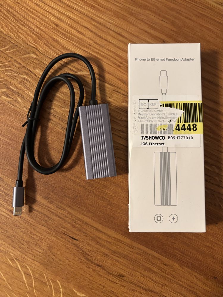Adapter lightning do rj-45 ethernet LAN ios iphone do bimmercode