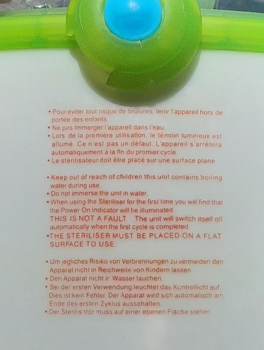 Esterelizador de biberões da BEBÉ CONFORT