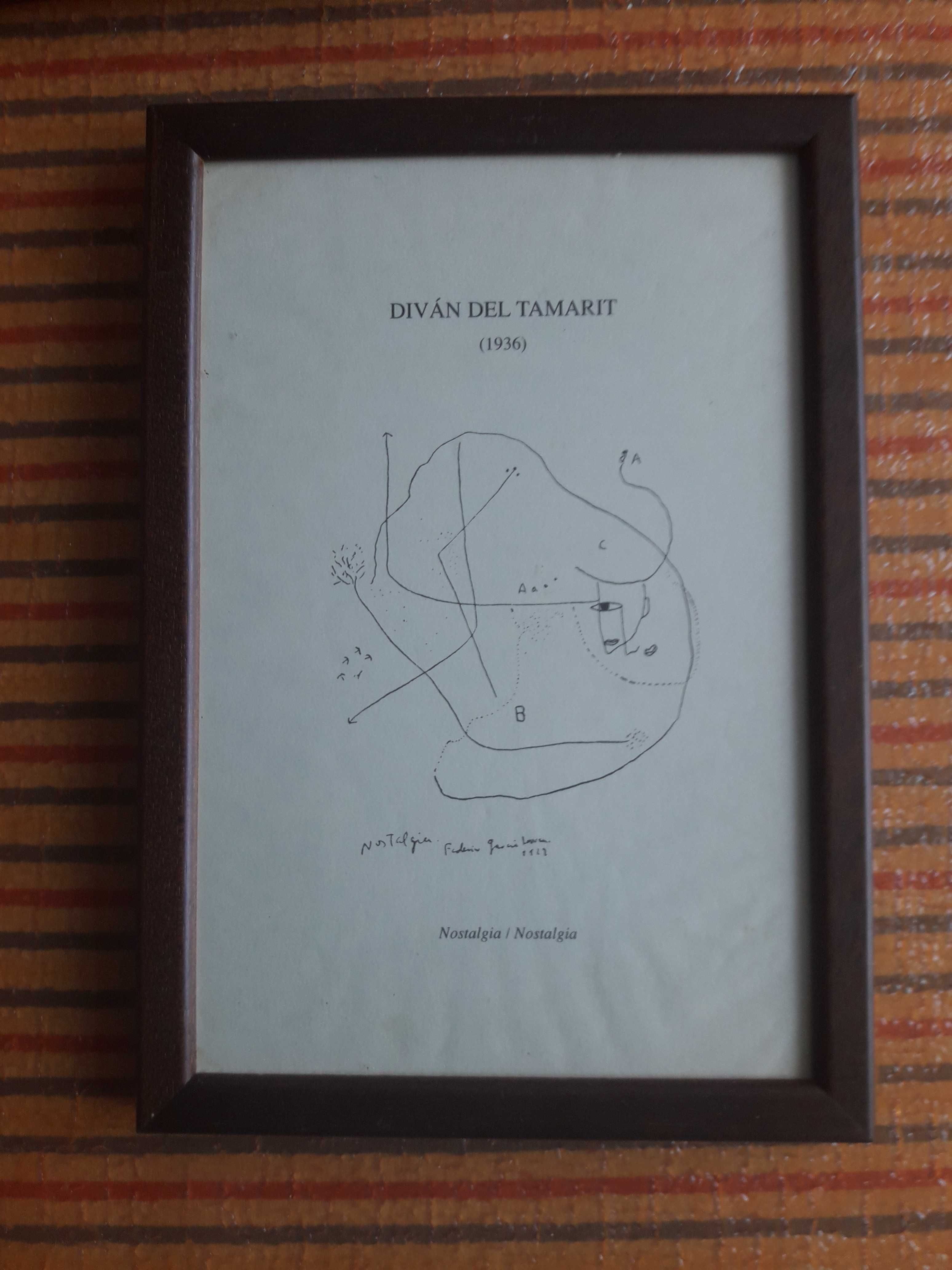 4 quadros de desenhos de F. García Lorca