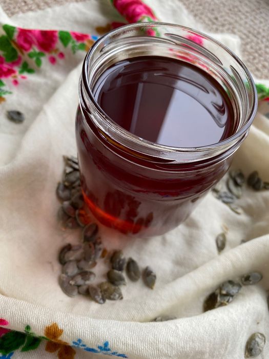 ГАРБУЗОВА олія холодного віджиму тыквенное масло гідравлічний прес