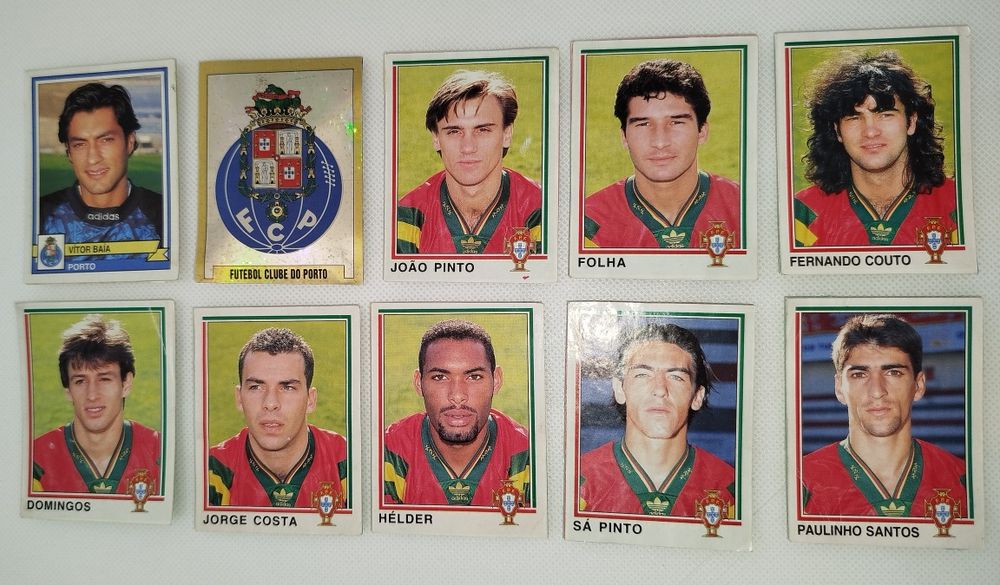 Lote 10 Cromos Panini Futebol 94/95