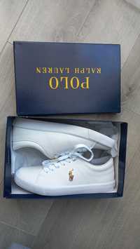 Nowe damskie białe sneakersy Polo Ralph Lauren r. 40 25.5cm