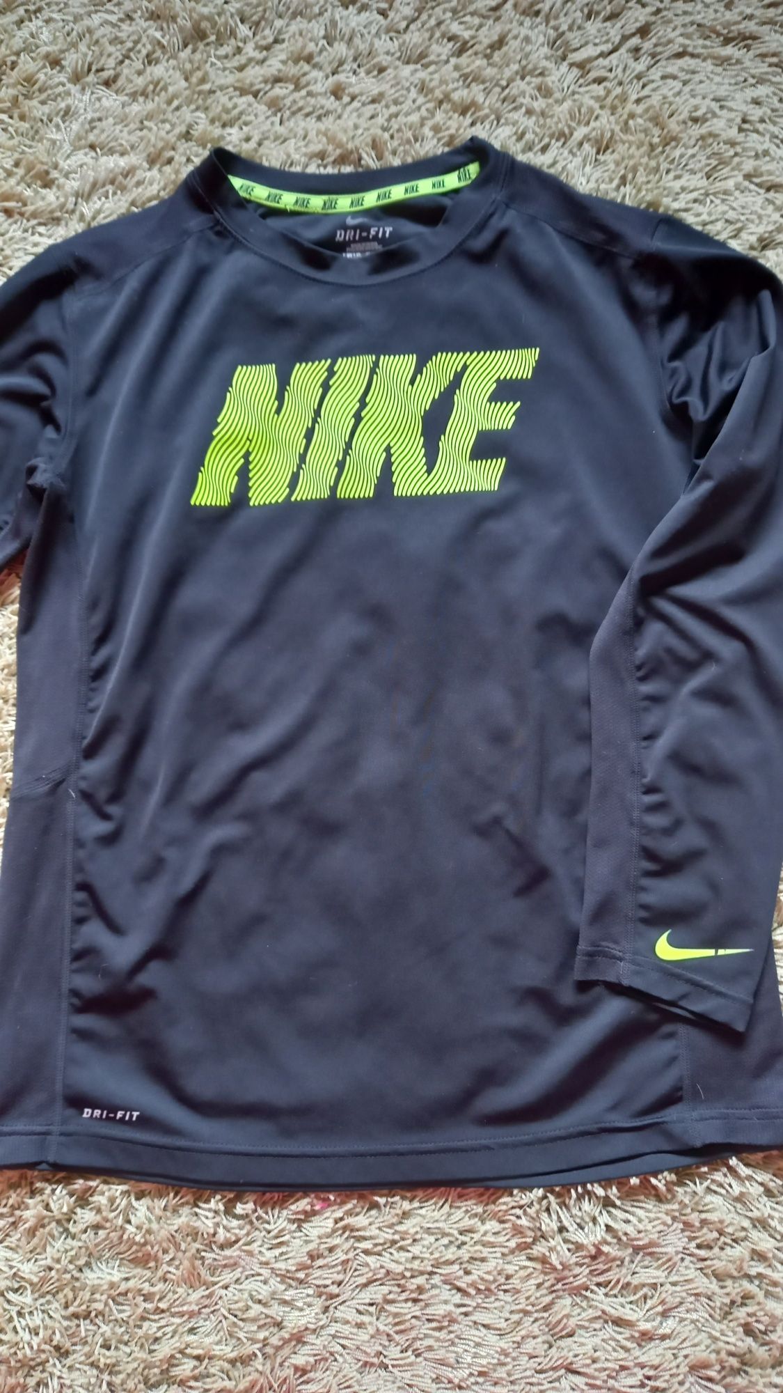 NIKE koszulka sportowa Dry Fit bluzka długi rękaw Jak Nowa