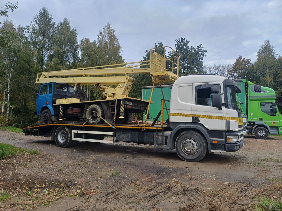 Transport maszyn  budowlanych do 9.5t ciągników wózki widłowe traktory