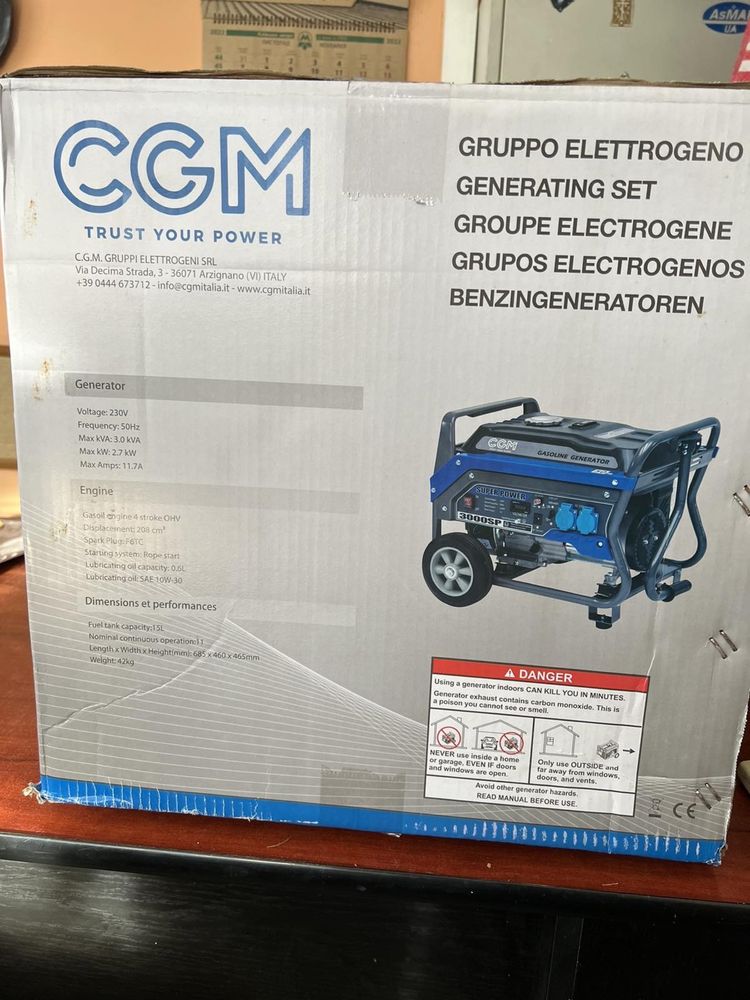 Бензиновий генератор CGM SUPERPOWER 3000SP Италия