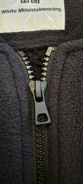 Чорна флісова куртка Uniqlo × White Mountaineering 3XL
