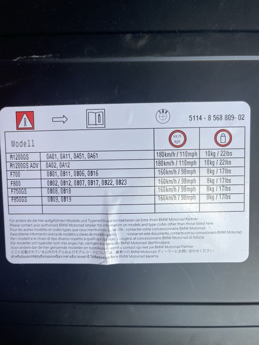 Kufry Bmw Motorrad gs1200 kufry oryginalne