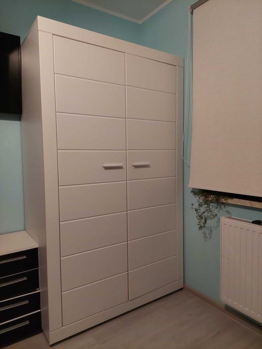 Zestaw białych mebli Snow Szafa + komoda+ regał