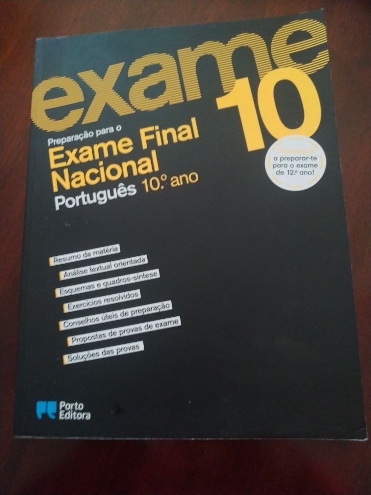 Livro 10 ano para preparação exame nacional de português