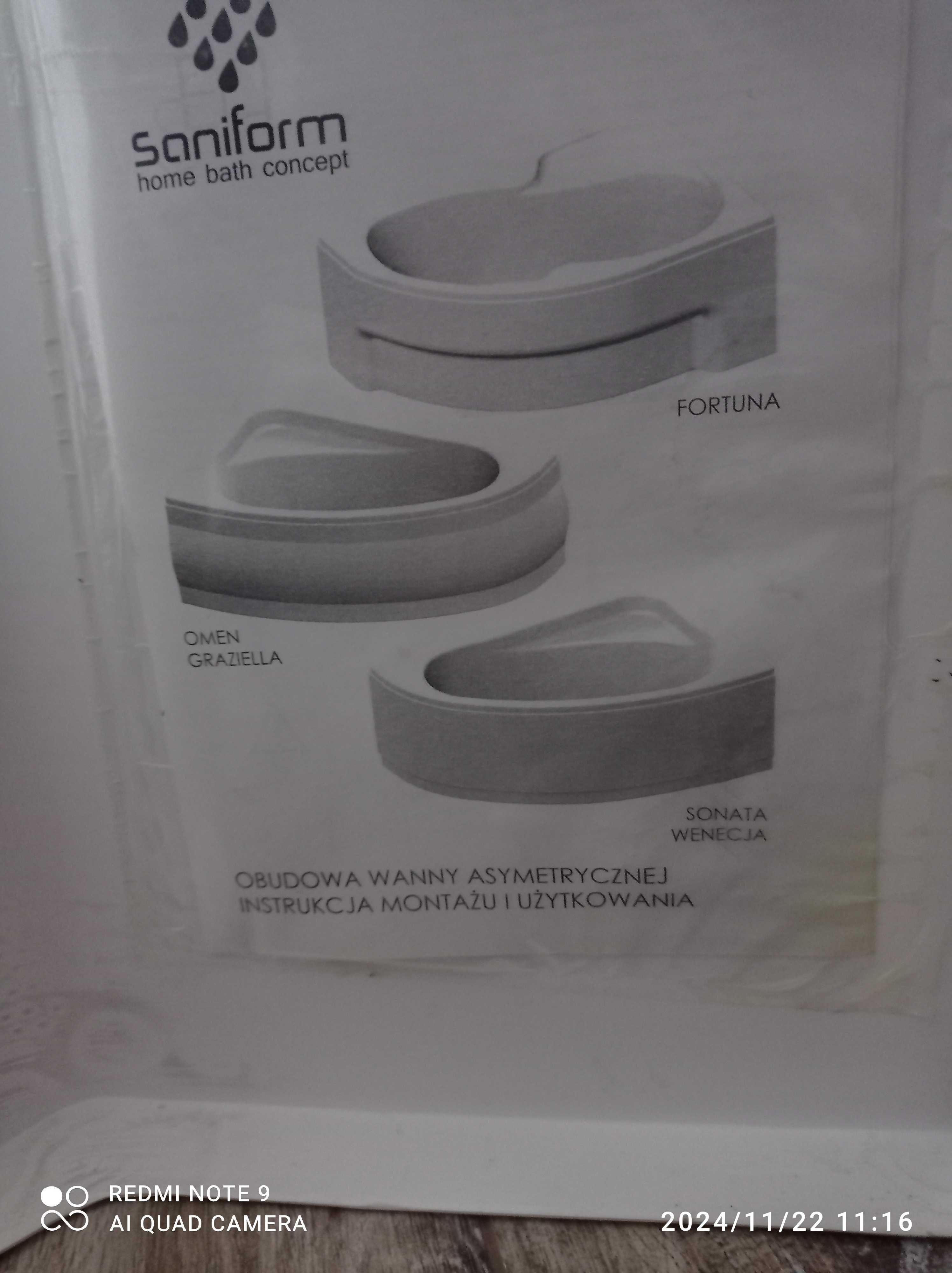 Obudowa wanny narożnej