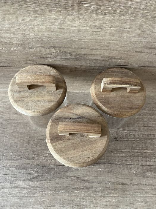 Szklane pojemniki 3szt