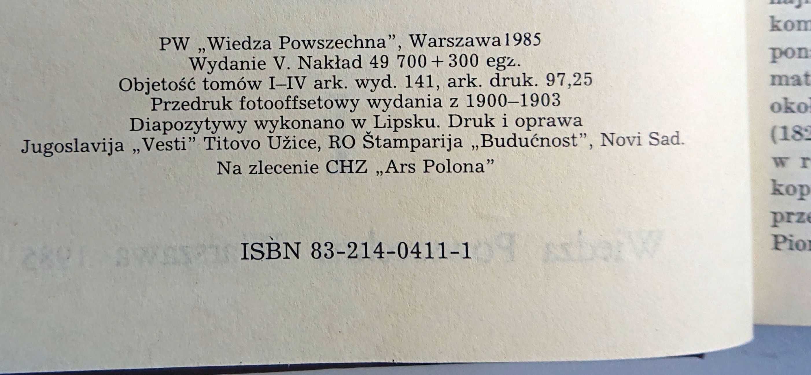 "Encyklopedia staropolska ilustrowana" - Zygmunt Gloger - Wyd V - 1985