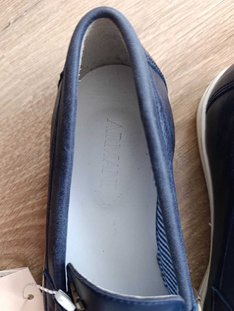 Mokasyny Armani Junior 36 skórzane