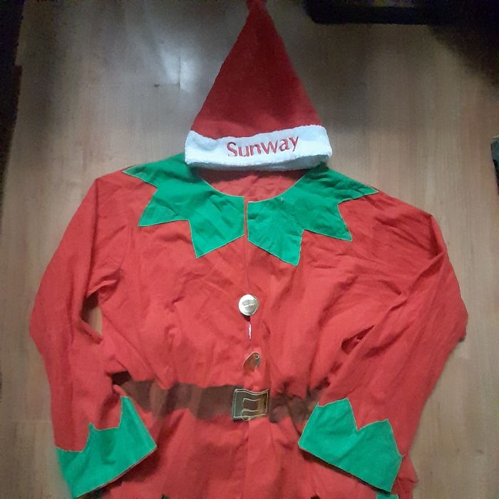 Strój świątecznego elfa L