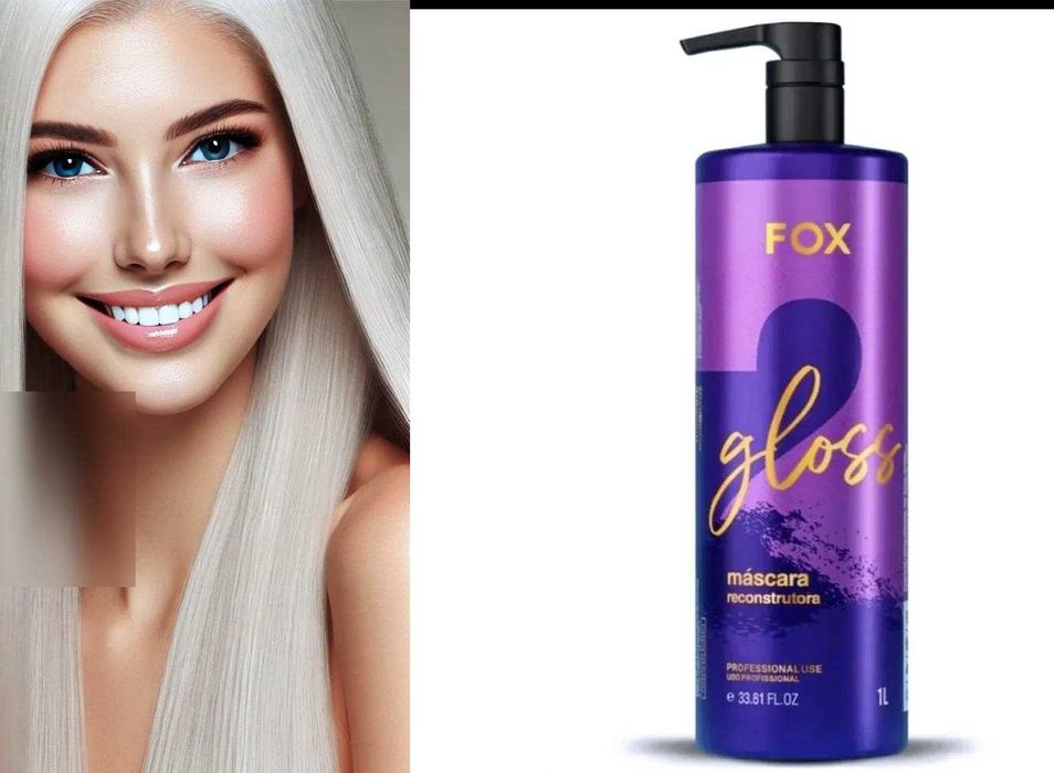 SUPER CENA NOWY FOX GLOSS 1000 ml Keratyna Кeratinowe Prostowanie