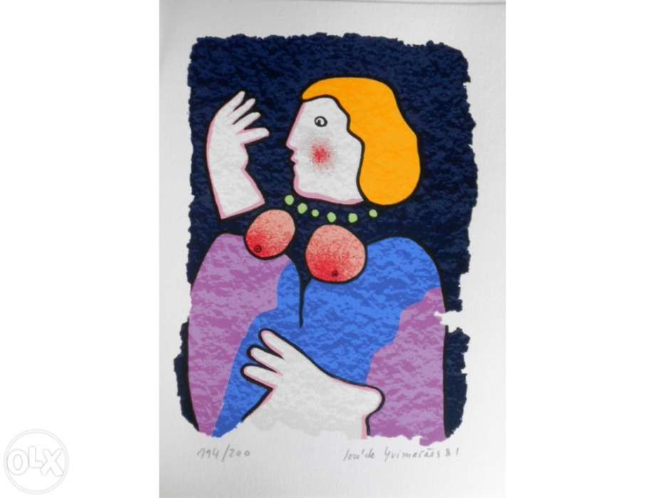 Serigrafia "José de Guimarães" - Variações Camonianas