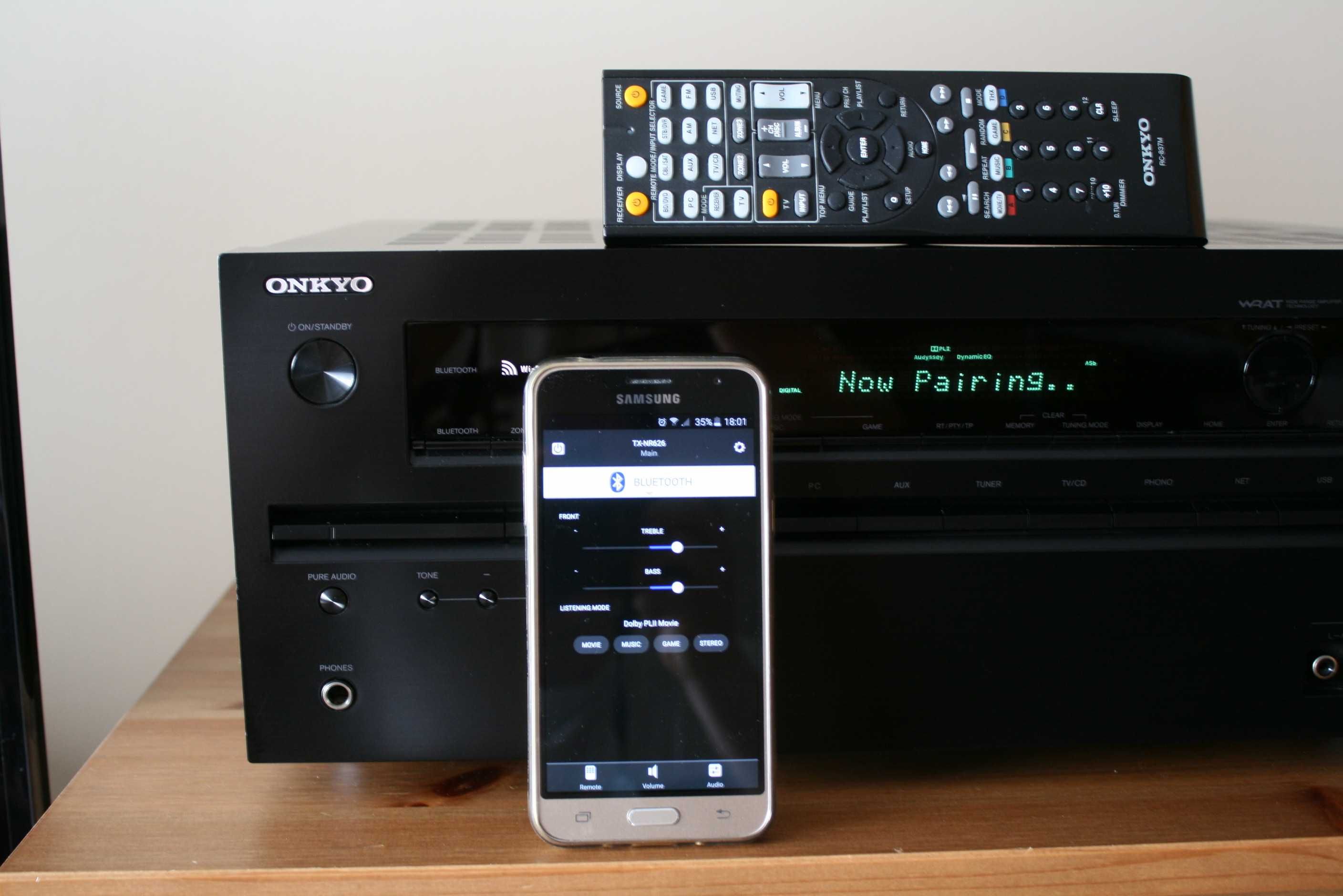 Amplituner Onkyo Tx Nr 626  BLUETOOTH USB wzmacniacz 160 watt Phono