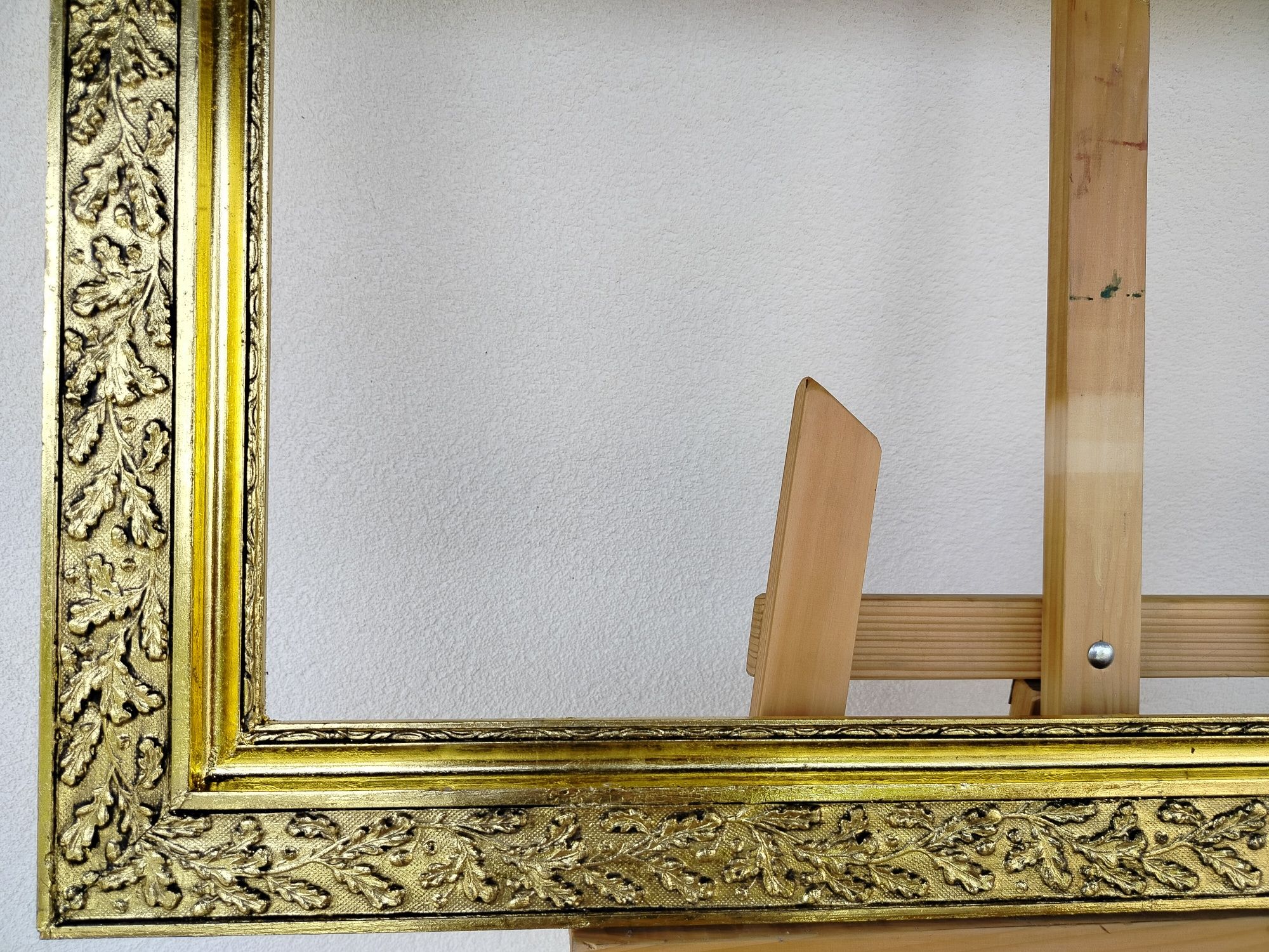 Piękna stara zlota rama liscie dębu RA1023