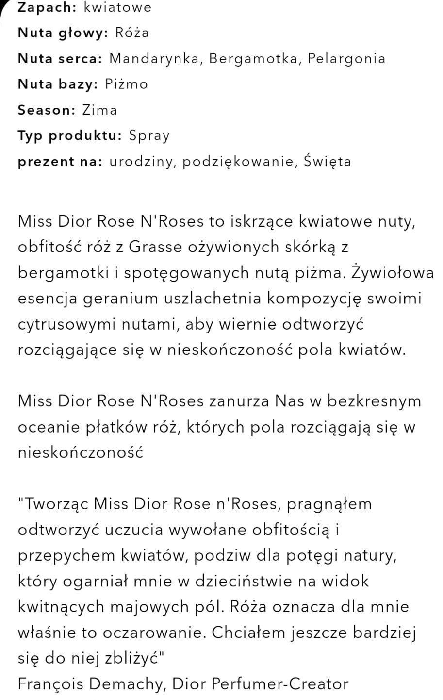 Miss Dior Rose N'Roses woda toaletowa 100 ml