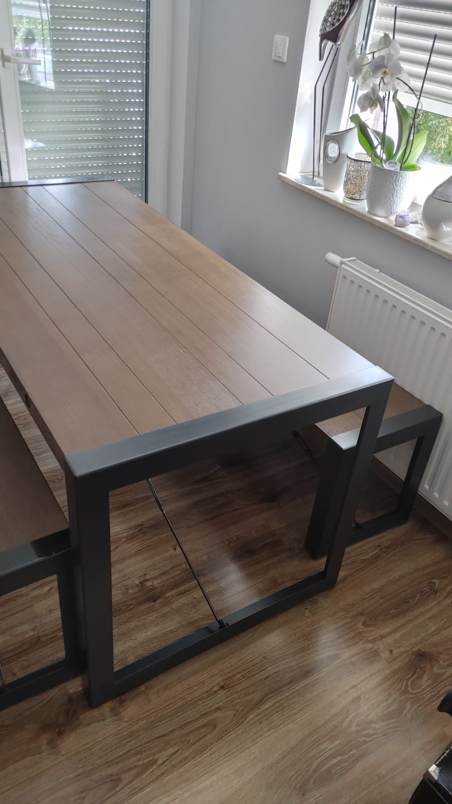 Zestaw stół ławki Loft IKEA  stan bdb