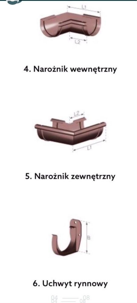 System rynnowy 125mm