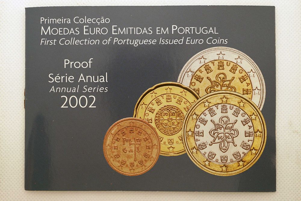 3 Moedas Portugal em Proof - 2002 - quantidade feita 15000ex