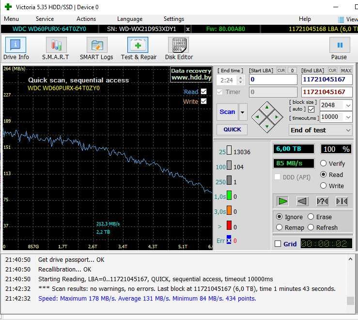 Жорсткий диск WD Purple 6TB WD60PURX