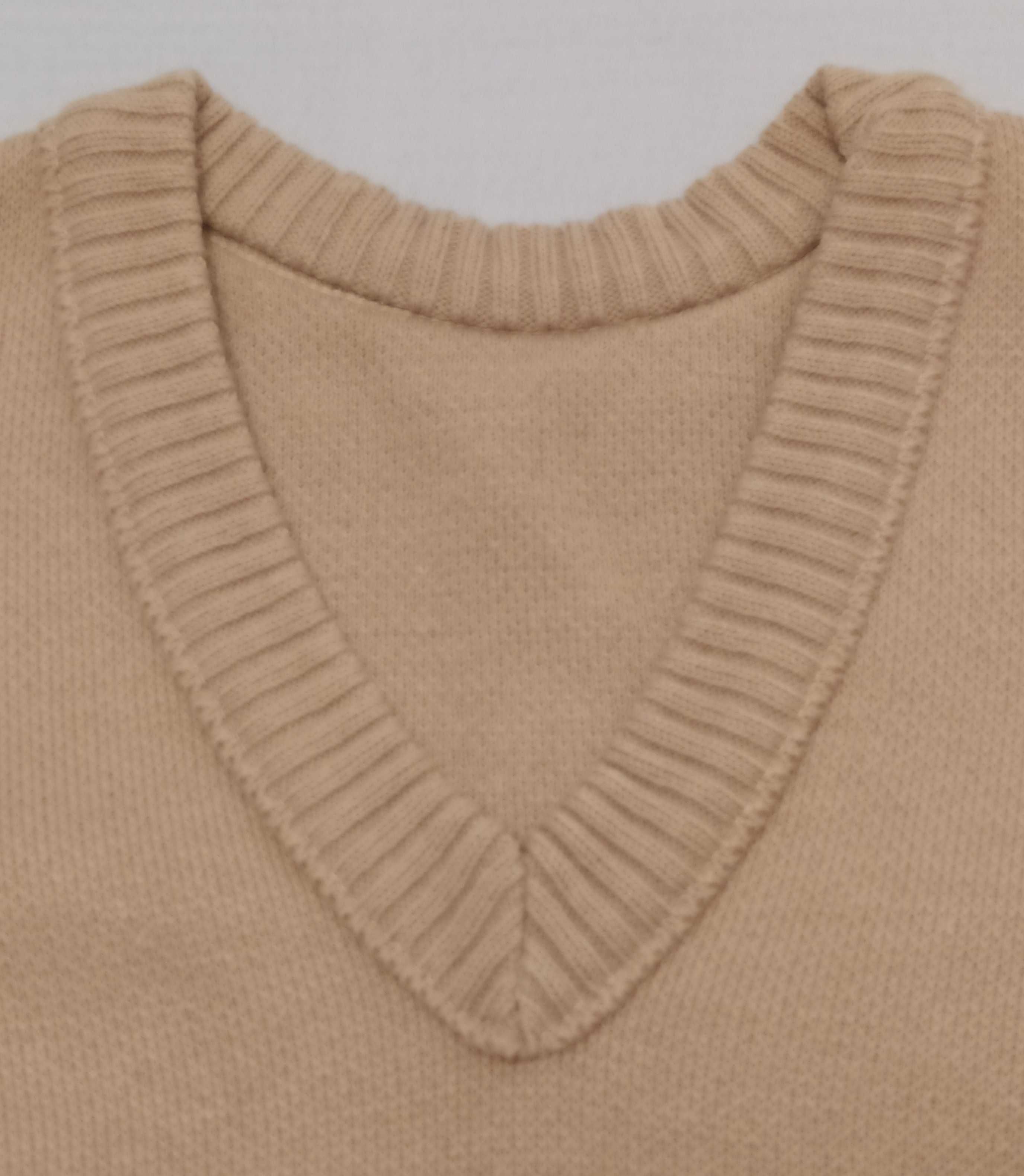 Sweter dziecięcy – PASKI – beżowy
