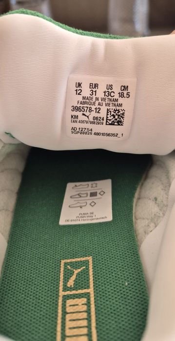 Sapatilhas Puma verdes