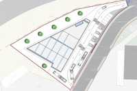 Terreno c/ projeto de Arquitetura aprovado p/ Armazém c/ 1 203,10 m2