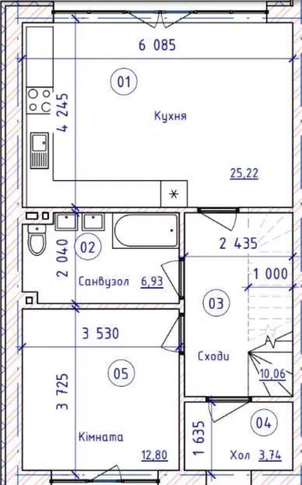 Дуплекс 130 м2 / поряд з ЖК Софія / центральні комунікаціі + газ