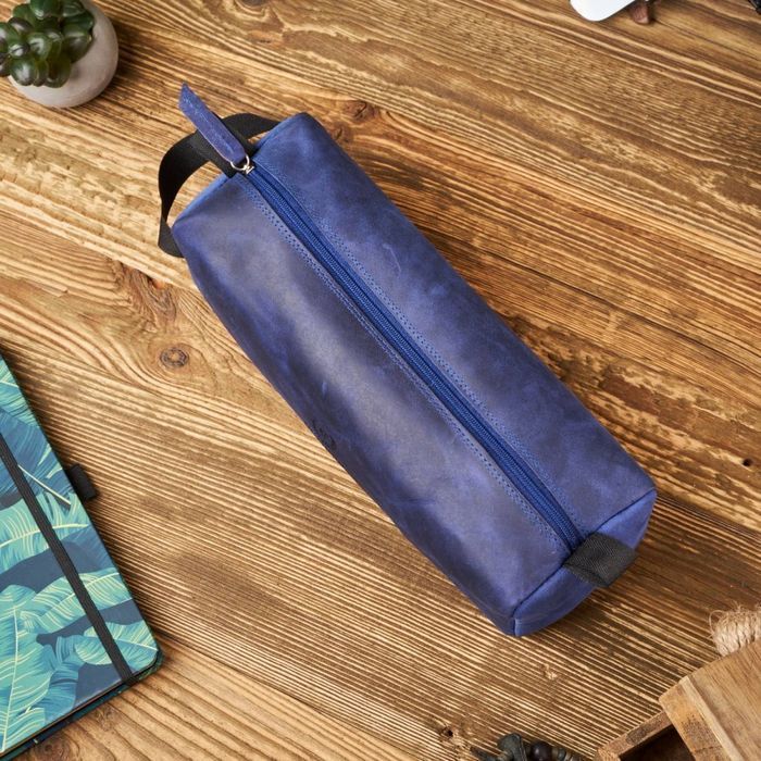 Skórzana kosmetyczka vintage Paolo Peruzzi T-52-DB