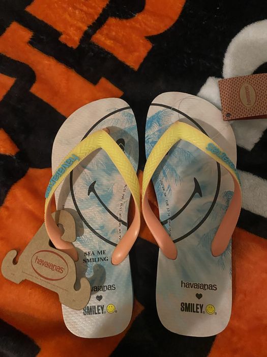 Japonki Havaianas SMILEY" r. 37/38 • Nowy z metka