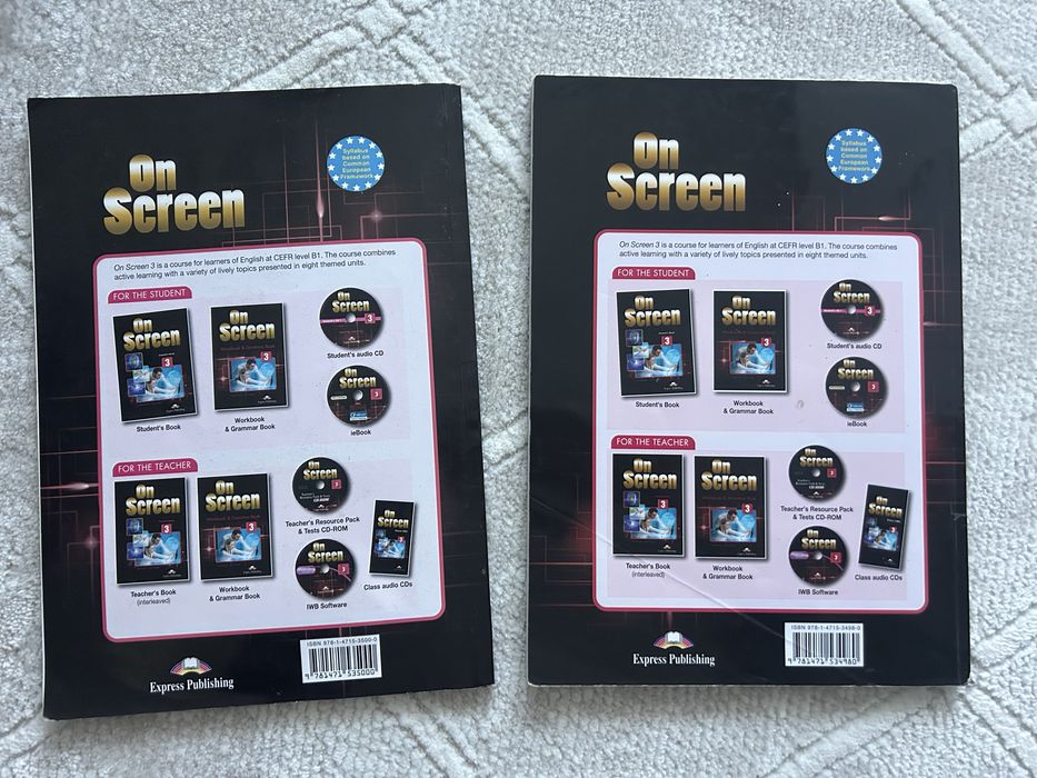 Student’s book та workbook on screen 3