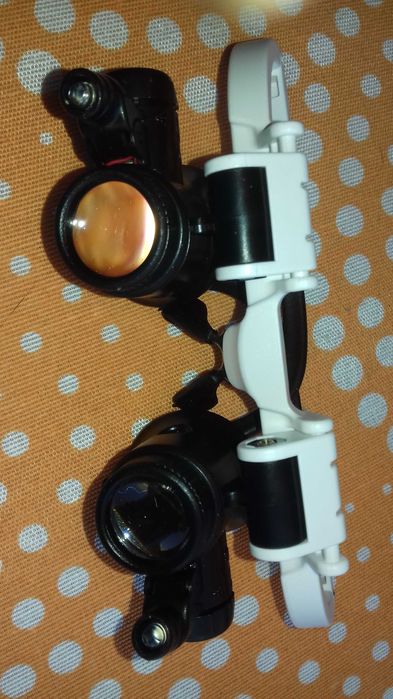 Oculos lupa relogoeiro com luz led