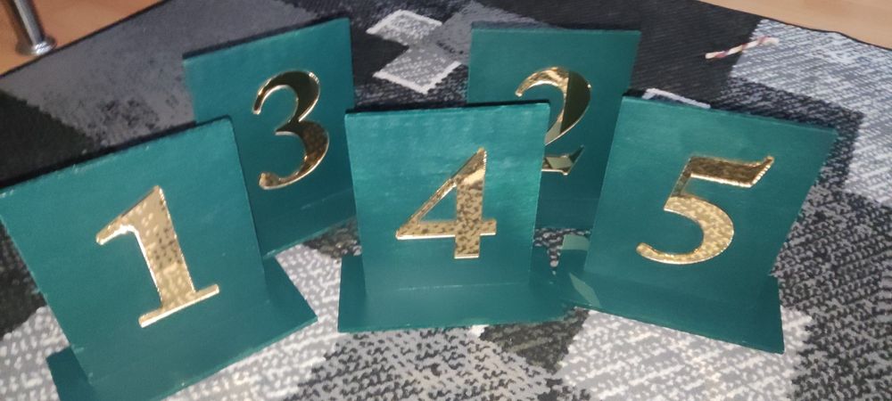 Numerki na stół  1-5