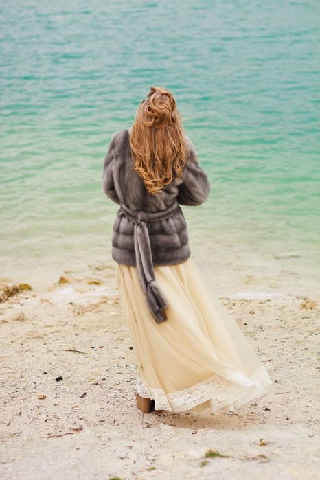 Шуба норкова р. 44-46 (S)